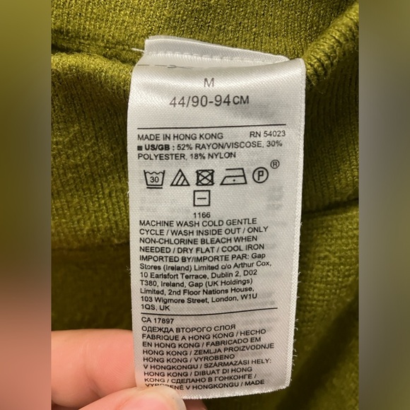 Banana Republic sweater jogger cinque terre green size M - Picture 5 of 5